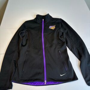 Nike Black Full-Zip Utility Jacket with Purple Accents